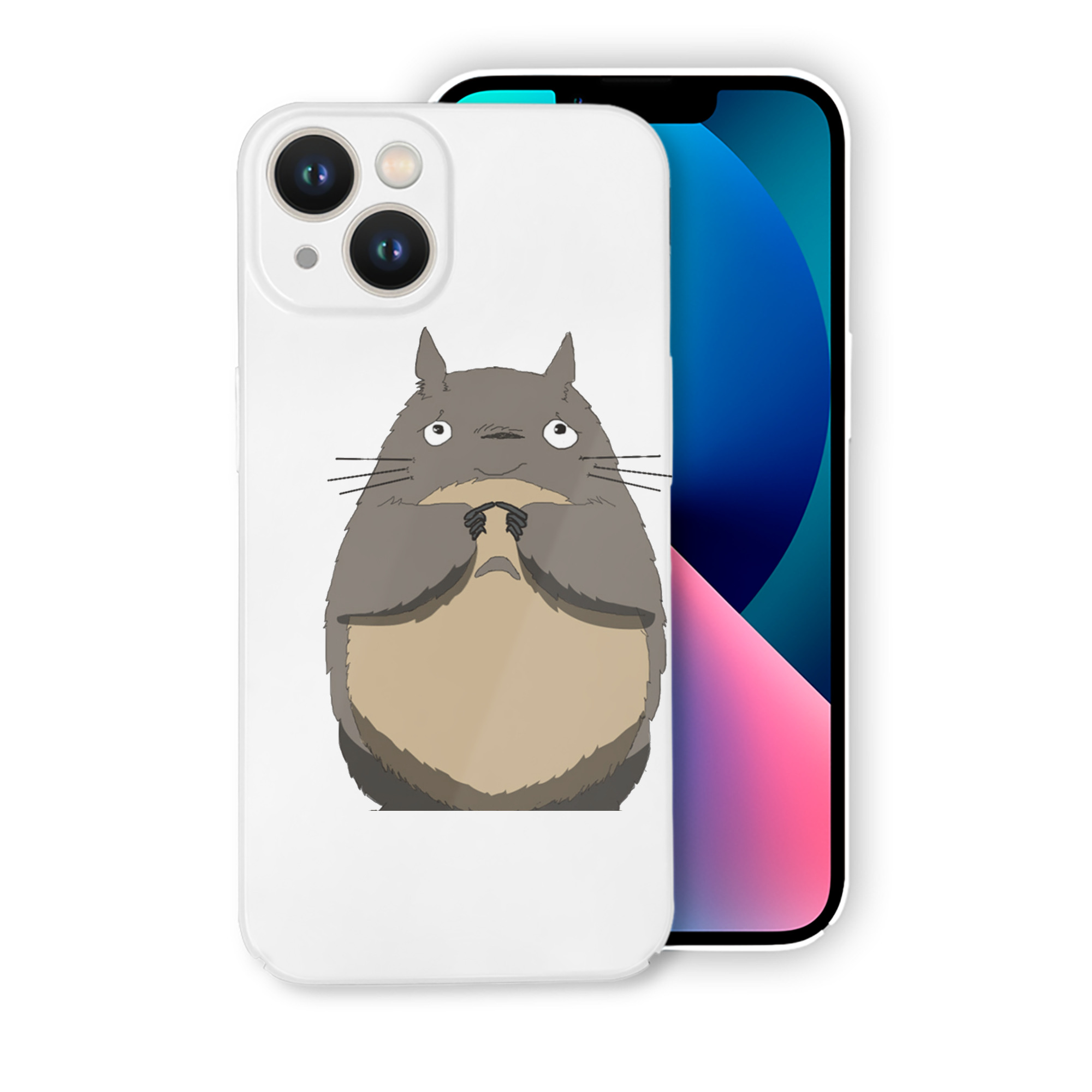 （画像用） となりのトトロ 草壁メイ 草壁サツキ My Neighbor Totoro Satsuki Kusakabe Mei Kusakabe 【iPhone 14シリーズ対応】ハードケース